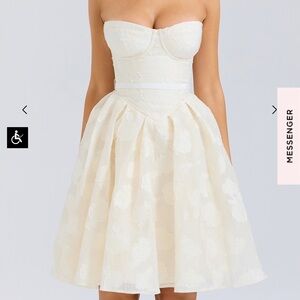 House of cb  Saige Cream dress